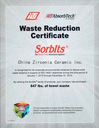 Waste Reduction Certificate